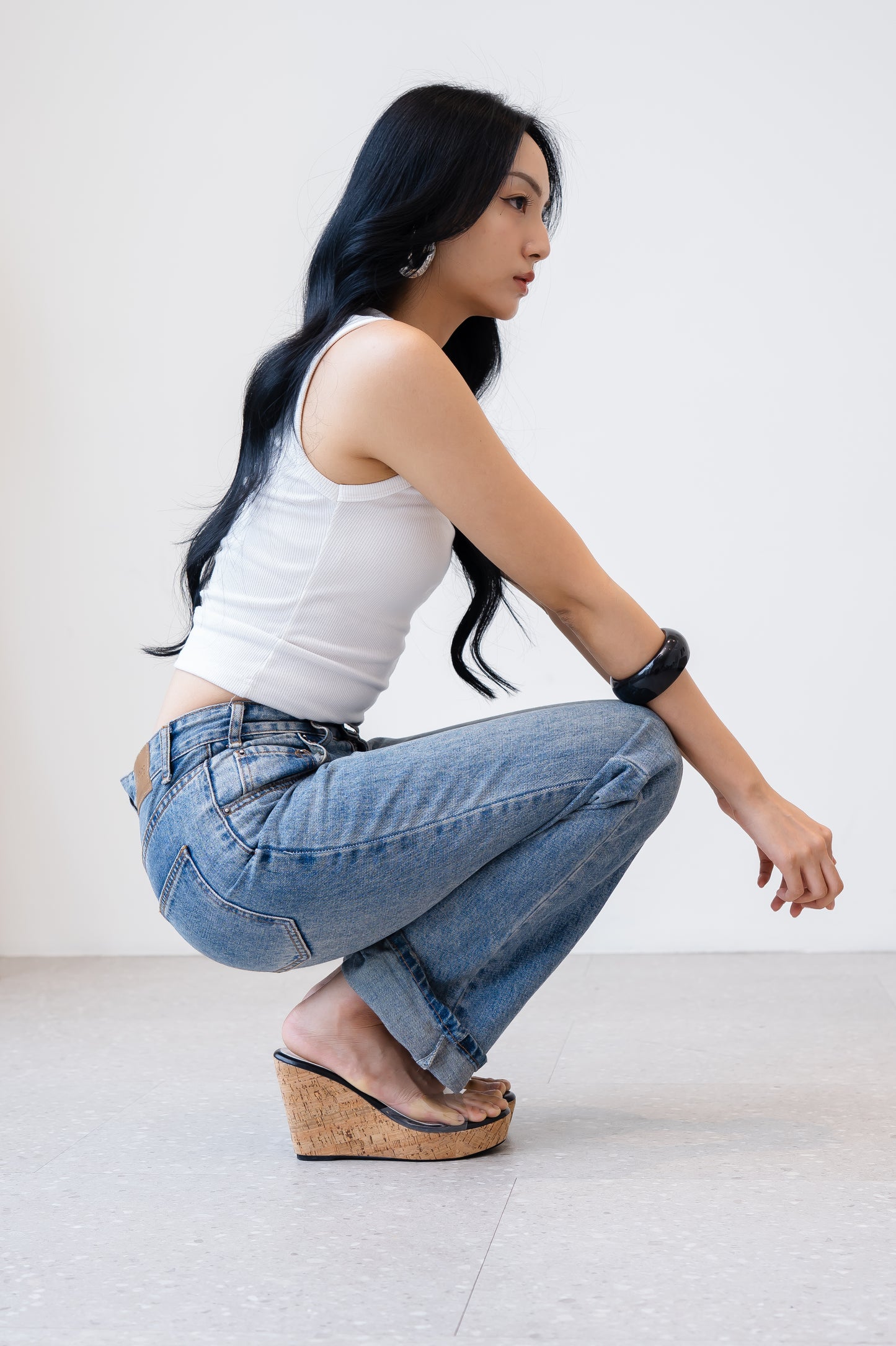 Obsidian Curve ( Black ), 10cm Heel